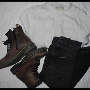 Faded black skinny jeans